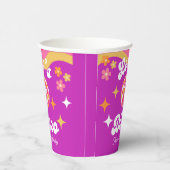 Retro Groovy 70er Let's Disco Birthday Party Pappbecher (Rechts)