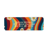 Retro Groovy 70er Regenbogen Gänseblümchen (Vorne)
