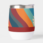 Retro Groovy 70er Regenbogen Gänseblümchen Benutze (Links)