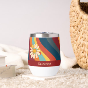 Retro Groovy 70er Regenbogen Gänseblümchen Benutze