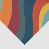 Retro Groovy 70er Regenbogen Gänseblümchen Seidenpapier (Detail)
