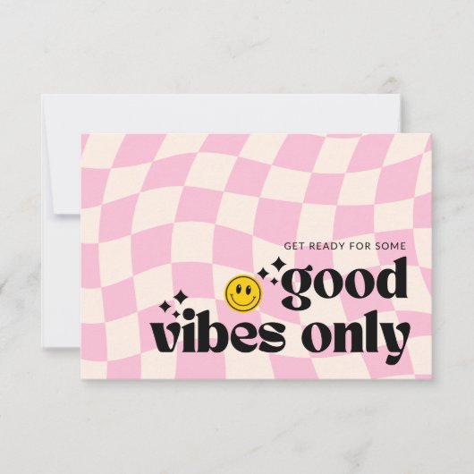 Retro Groovy 70's Small Business Order Editable Dankeskarte (Vorderseite)