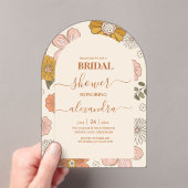 Retro Groovy 70's Themed Bridal Einladung (Insitu (Handheld))