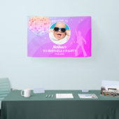 Retro Groovy 80er 90s Disco Geburtstag Begrüßungsg Banner (Messe)