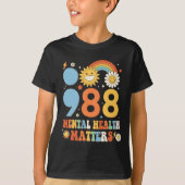 Retro Groovy 988 Mental Health Matters Suizid Pre- T-Shirt (Vorderseite)
