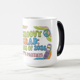 Retro Groovy Abschlussbecher Klasse 2026 Verwandlungstasse