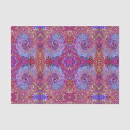 Retro Groovy Abstrakt Lavender und Magenta Swirl Seidenpapier