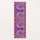 Retro Groovy Abstrakt Lavender und Magenta Swirl Yogamatte (Vorderseite)
