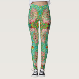 Retro Groovy Abstrakter Regenbogenwirbel Leggings