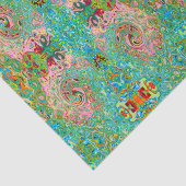 Retro Groovy Abstrakter Regenbogenwirbel Seidenpapier (Ausschnitt)