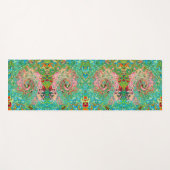 Retro Groovy Abstrakter Regenbogenwirbel Yogamatte (Vorderseite (Horizontal))