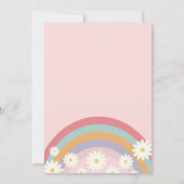 Retro Groovy Afro Girl Babydusche Einladung (Rückseite)