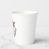 Retro Groovy and Bright Christmas Paper Cups Pappbecher (Rückseite)