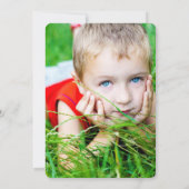 Retro Groovy Außerirdischen Kinder Foto Geburtstag Einladung (Rückseite)