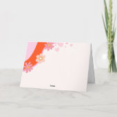 Retro Groovy Baby Brewing danke Babydusche (Rückseite)