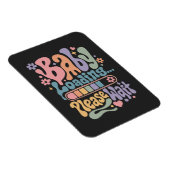 Retro Groovy Baby Wird Geladen Bitte Warten Sie Sc Magnet (Rechte Seite)