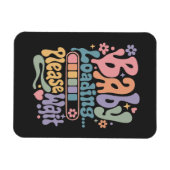 Retro Groovy Baby Wird Geladen Bitte Warten Sie Sc Magnet (Horizontal)