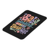 Retro Groovy Baby Wird Geladen Bitte Warten Sie Sc Magnet (Linke Seite)
