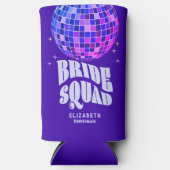 Retro Groovy Bachelorette Bride Selters Dosenkühler (Vorderseite)