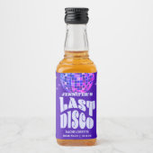 Retro Groovy Bachelorette Party Alkoholflaschenetikett (Vorderseite)