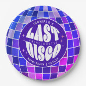 Retro Groovy Bachelorette Party Pappteller (Vorderseite)