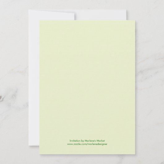 Retro Groovy Bat Mitzvah Einladung (Rückseite)