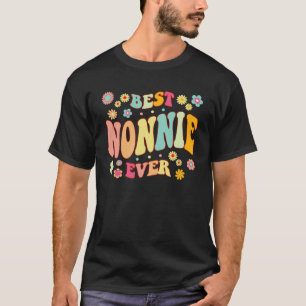 Retro Groovy Best Nonnie Ever Mütter Day T-Shirt