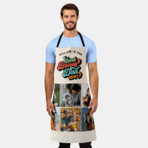 Retro Groovy Bester Bonus Vater je sechs Foto Gesc