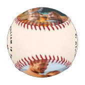 Retro Groovy Bester Vater je 2 Foto Baseball (Rückseite)