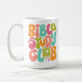 Retro Groovy Bible Study Club Tasse (Links)