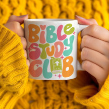 Retro Groovy Bible Study Club Tasse