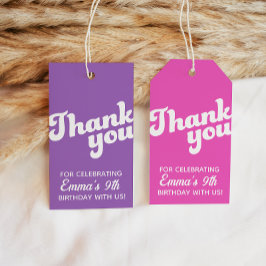 Retro Groovy Birthday Vielen Dank für Ihr Interess Geschenkanhänger