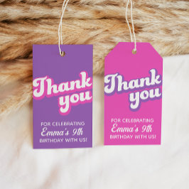 Retro Groovy Birthday Vielen Dank für Ihr Interess Geschenkanhänger