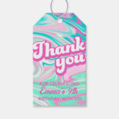 Retro Groovy Birthday Vielen Dank für Ihr Interess Geschenkanhänger (Vorderseite)