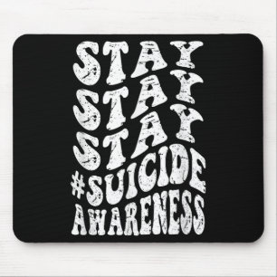 Retro Groovy Bleib Bleib Bleib Selbstmordbewusstse Mousepad