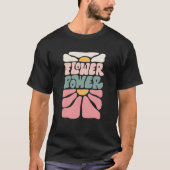 Retro Groovy Blume Power, Blume Liebhaber T-Shirt (Vorderseite)