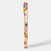 Retro Groovy Blumen-Herzen-Friedenszeichen Case-Ma Case-Mate iPhone Hülle (Rückseite / Links)
