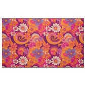retro Groovy Blumen Stoff (Fat Quarter (45,7 x 55,9 cm))