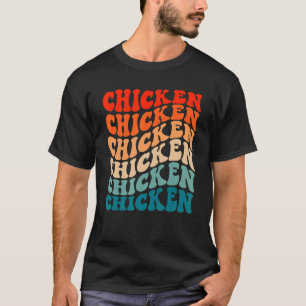 Retro Groovy Boho 70er Jahre Vintage Huhn Geflügel T-Shirt