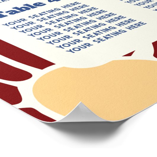 Retro Groovy Boho Chic Blumenzettel Poster (Ecke)