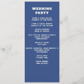 Retro Groovy Boho Chic Floral Wedding Programm