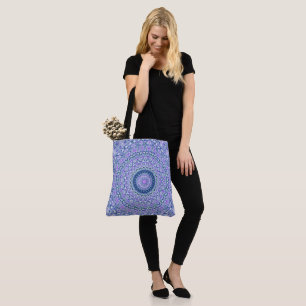 Retro Groovy Boho Trippy Hippie Jewel-Tone Mandala Tasche