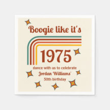 Retro Groovy Boogie Simple Dance 50. Geburtstag