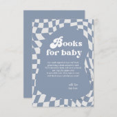 Retro Groovy Books for Baby Shooting Card Begleitkarte (Vorne/Hinten)