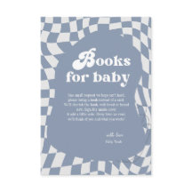 Retro Groovy Books for Baby Shooting Card