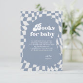 Retro Groovy Books for Baby Shooting Card Begleitkarte (Stehend Vorderseite)