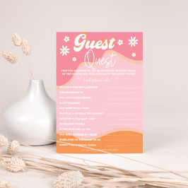 Retro Groovy Brautparty, 70er Hippie Vibes Daisy