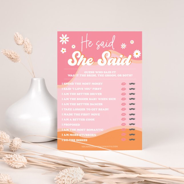 Retro Groovy Brautparty, 70er Hippie Vibes Daisy (Von Creator hochgeladen)