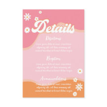 Retro Groovy Brautparty, 70er Hippie Vibes Daisy