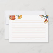 Retro Groovy Brautparty Rezept Card (Rückseite)